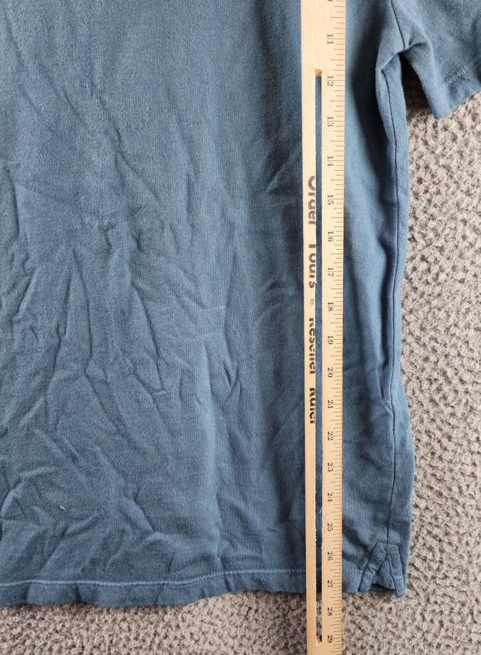 Vince Pima Cotton Pique Tee Men's XS Teal Crewneck Short Sleeves Pullover Style