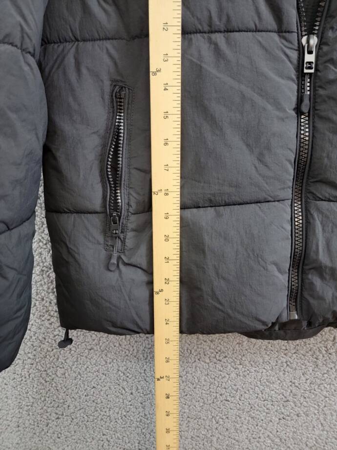 Cotton On Body The Recycled Mother Puffer Jacket Womens S Black Full Zip Closure