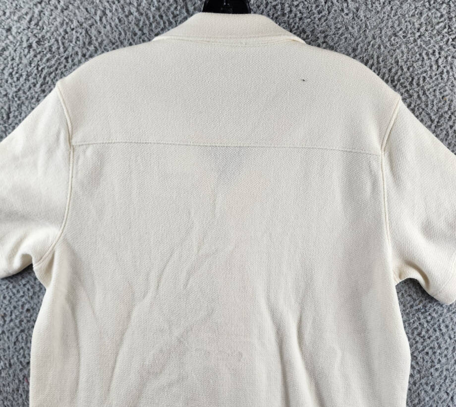Vince Bouclé Button Down Camp Collar Shirt Men's S Bone Shoulder Yoke At Back