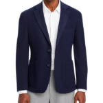 The Men's Store at Bloomingdale's Micro Bouclé Regular Fit Coat Men's 42R Navy