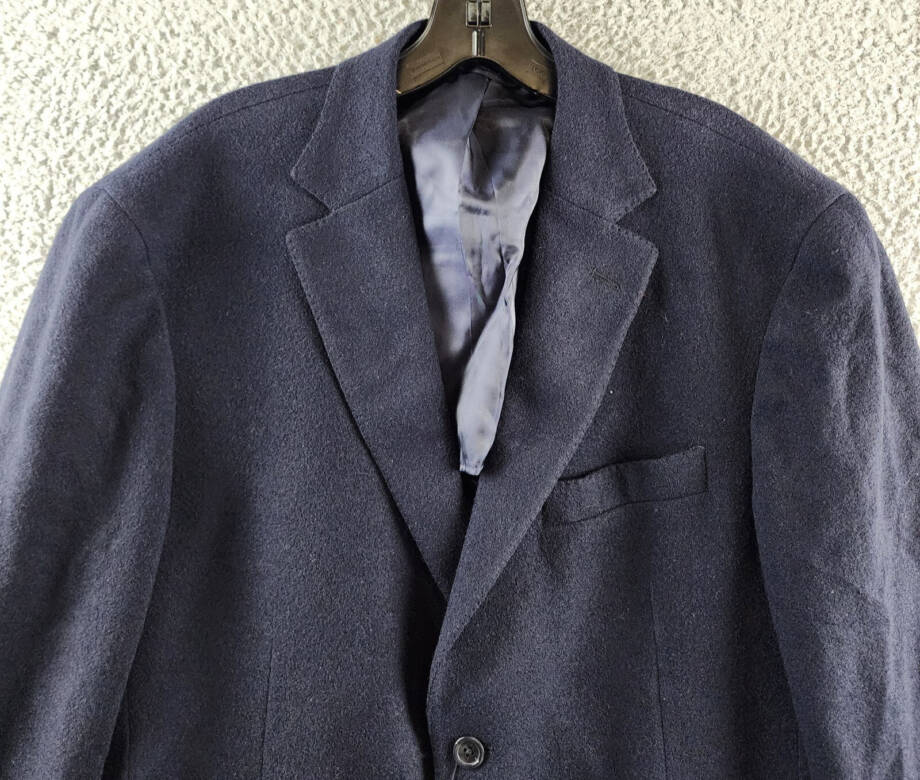 The Men's Store at Bloomingdale's Micro Bouclé Regular Fit Coat Men's 42R Navy