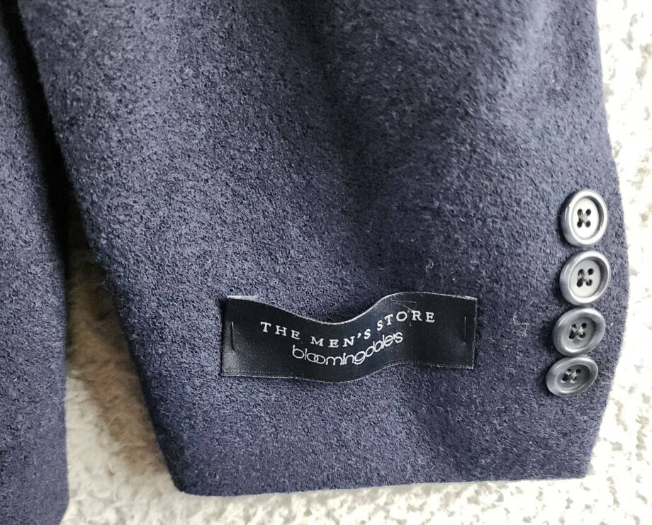 The Men's Store at Bloomingdale's Micro Bouclé Regular Fit Coat Men's 42R Navy