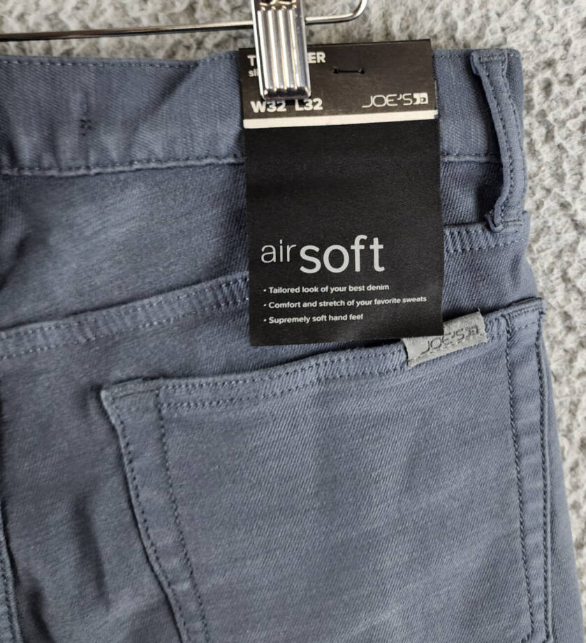 Joe's Jeans The AirSoft Asher Slim-Fit Jeans Men's 32 Smoke Zip Fly With Button