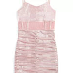 With Jules Sleeveless Lace-Insert Dress Big Girls S Pastel Pink Back Zip Closure