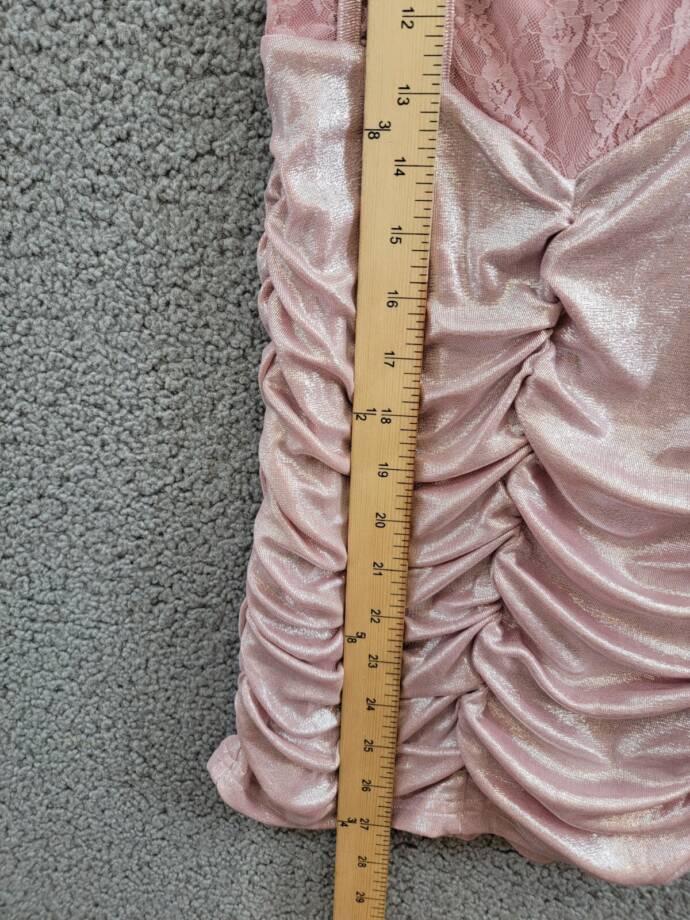 With Jules Sleeveless Lace-Insert Dress Big Girls S Pastel Pink Back Zip Closure