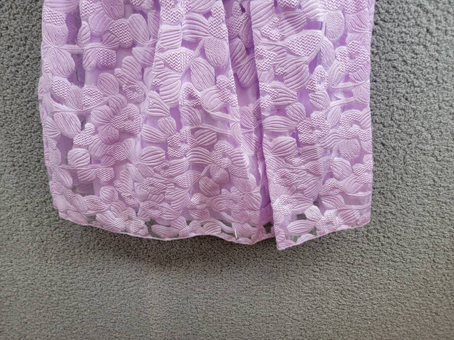 Speechless Sleeveless Floral Jacquard Dress Big Girls' 12 Lilac Button Zip Back