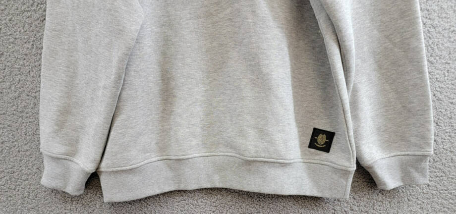 A.C Milan Logo Sweatshirt Mens XXL Gray Heather Embroidered Long Sleeve Pullover