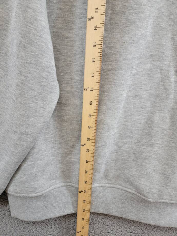 A.C Milan Logo Sweatshirt Mens XXL Gray Heather Embroidered Long Sleeve Pullover