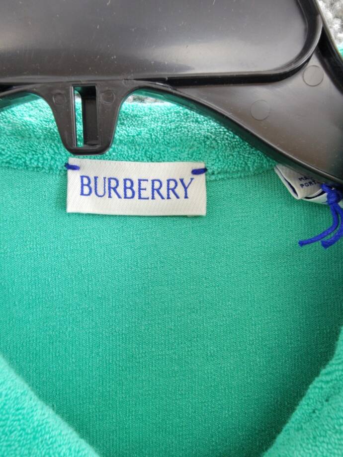 Burberry Towelling Polo Shirt & Shorts Set Boys 4Y Bright Jade Contrast Trim