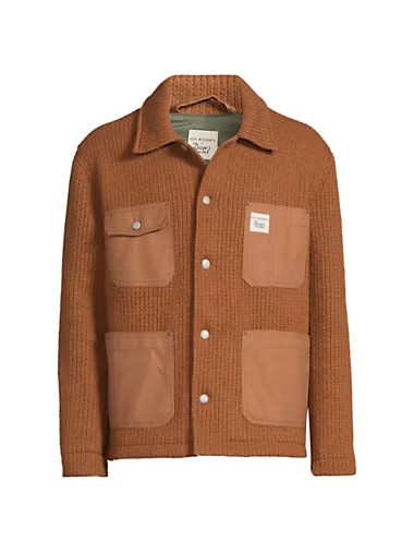 Roy Roger's x Dave's New York Wool Blend Work Jacket Men's L Duck Button Closure