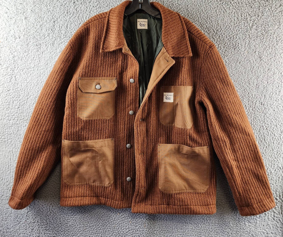 Roy Roger's x Dave's New York Wool Blend Work Jacket Men's L Duck Button Closure