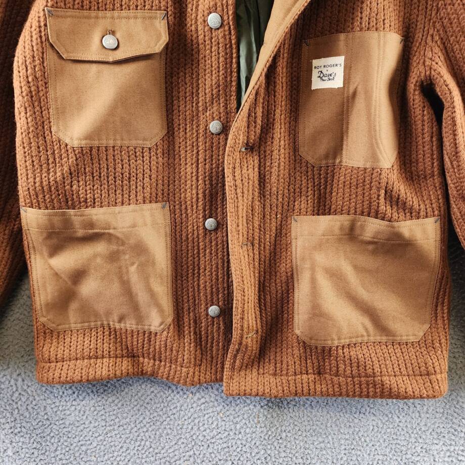 Roy Roger's x Dave's New York Wool Blend Work Jacket Men's L Duck Button Closure