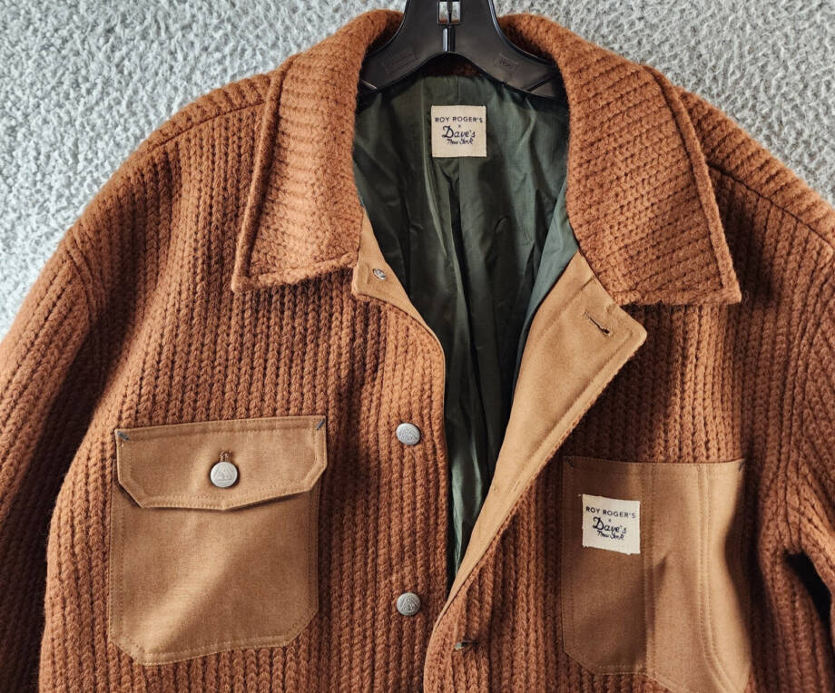 Roy Roger's x Dave's New York Wool Blend Work Jacket Men's L Duck Button Closure