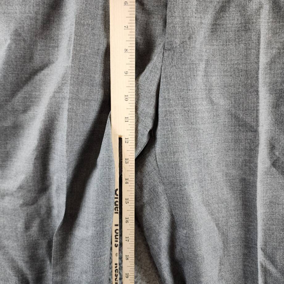 Boglioli Tapered Pants Men's Gray Side & Back Pockets Belt Loops Zipper Closure