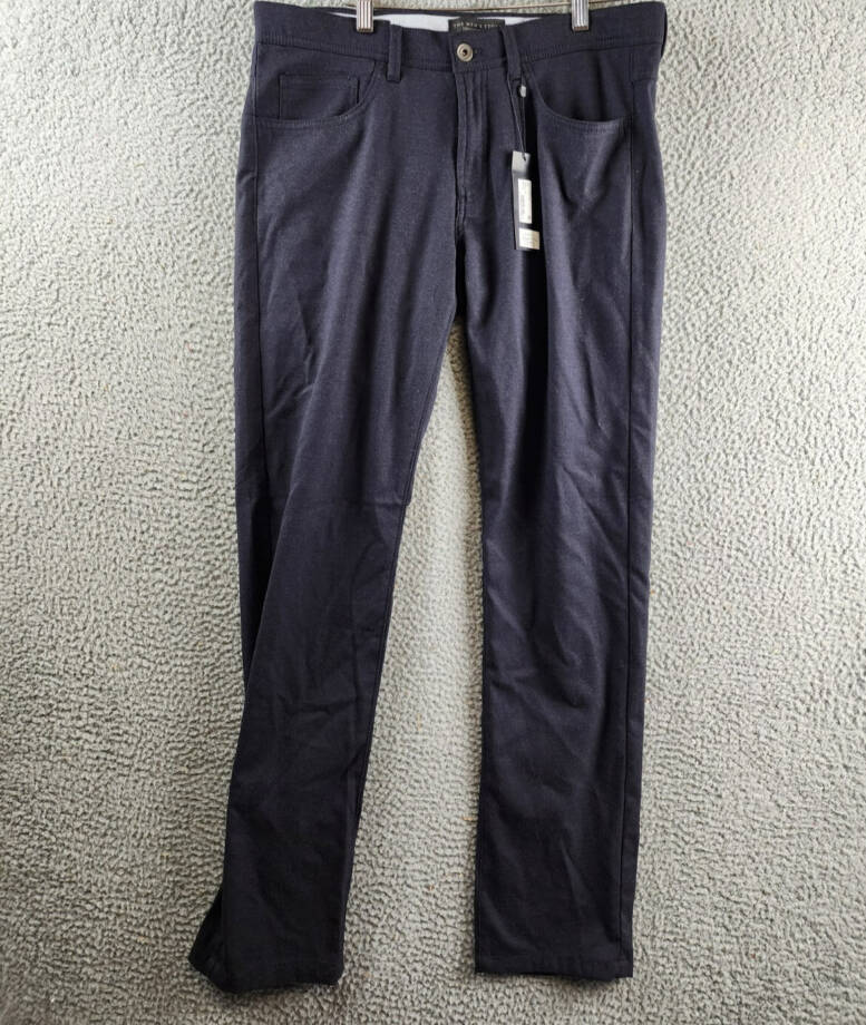 The Men's Store at Bloomingdale's Flannel Tailored Fit Pants Men's 32Wx32L Navy
