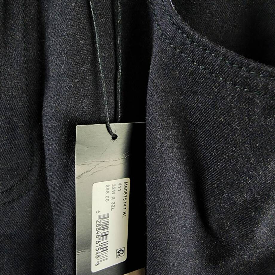 The Men's Store at Bloomingdale's Flannel Tailored Fit Pants Men's 32Wx32L Navy