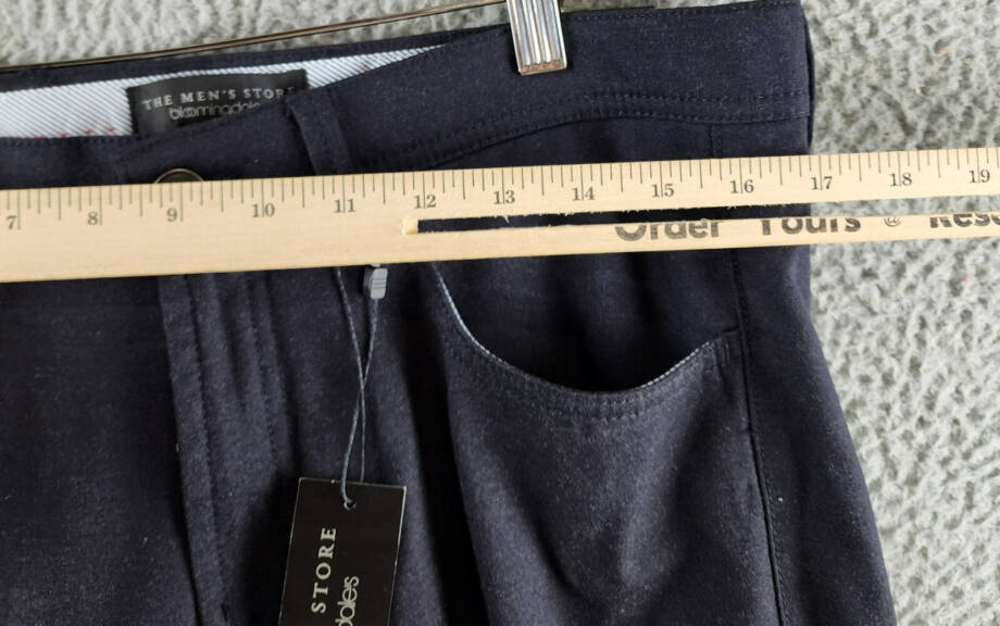 The Men's Store at Bloomingdale's Flannel Tailored Fit Pants Men's 32Wx32L Navy