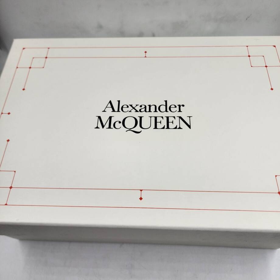 Alexander Mcqueen Croc Embossed Apron Toe Loafers Men's 44/11 US Burgundy