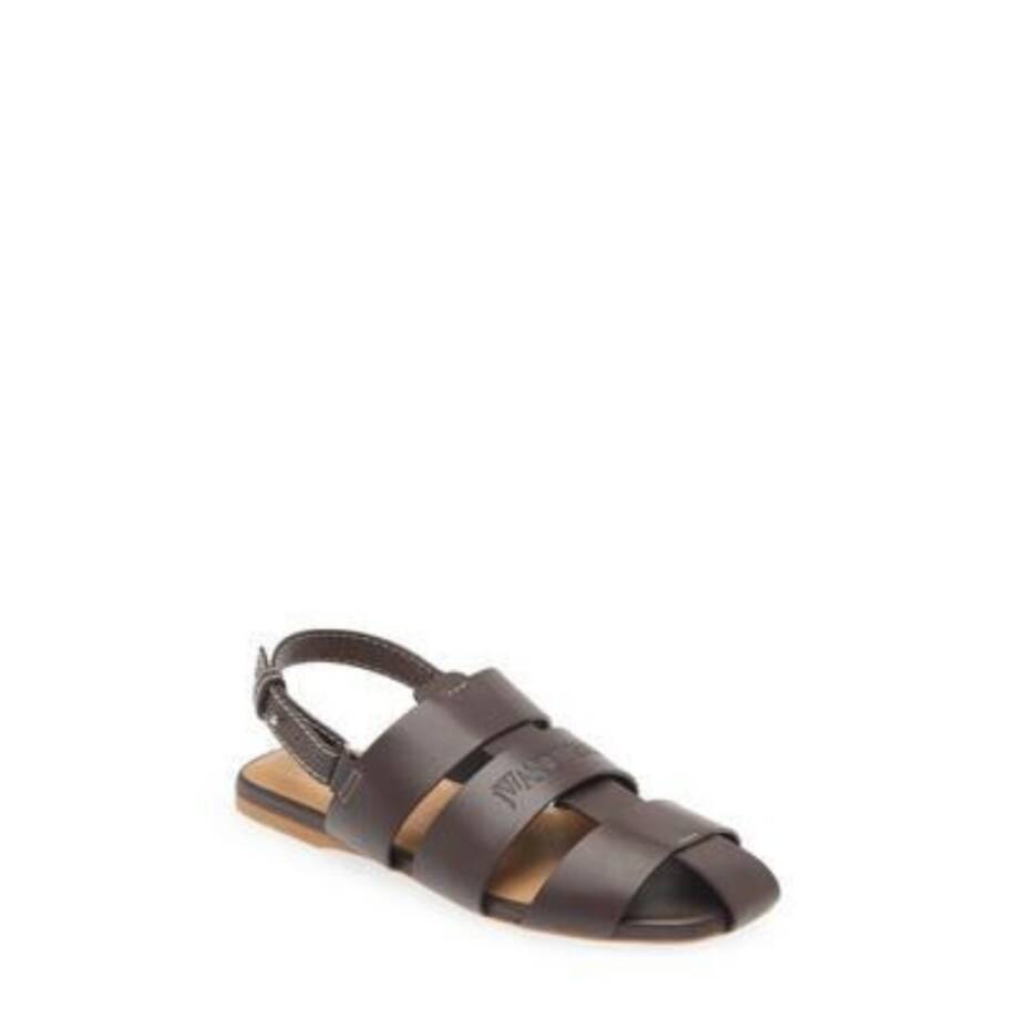 JW Anderson Buckled Fisherman Sandals Men's 44/11 US Dark Brown Buckled Closure