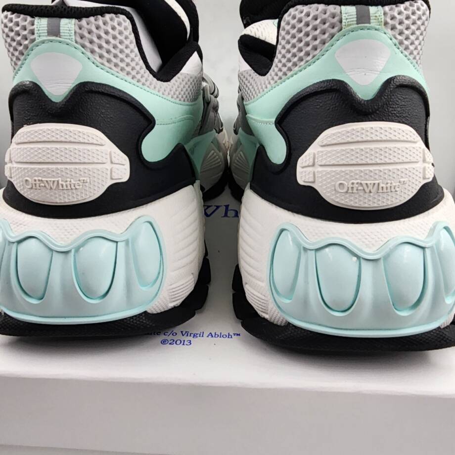 Off-White Glove Slip On Sneakers Women's 45/12 US Light Grey/Seafoam Round Toe