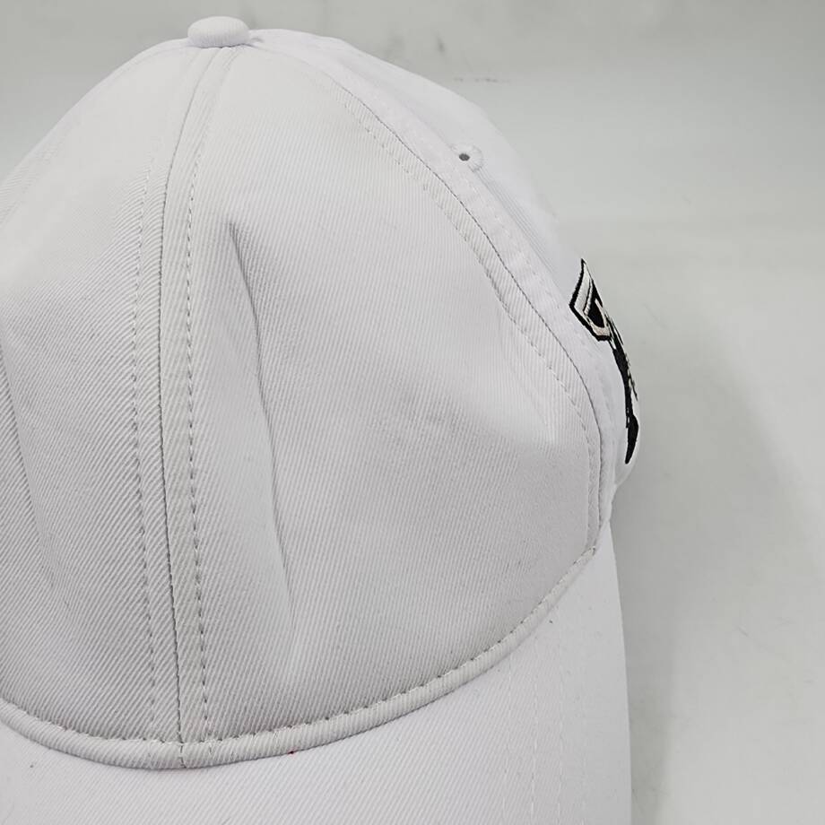Karl Lagerfeld Paris Embroidered Baseball Cap Women's One Size White Adjustable