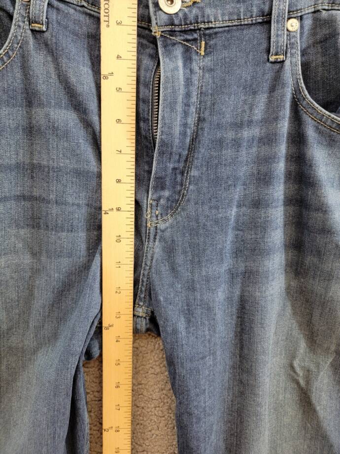 Paige Federal Slim Straight Fit Jeans Men's 38 Fergus High Rise Zip/Button