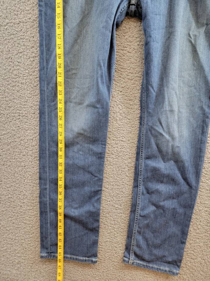 Paige Federal Slim Straight Fit Jeans Men's 38 Fergus High Rise Zip/Button
