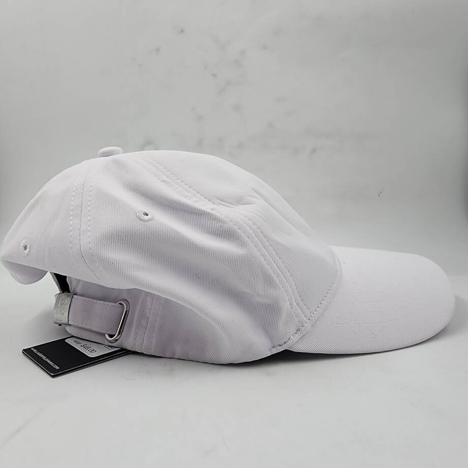 Karl Lagerfeld Paris Embroidered Baseball Cap Women's One Size White Adjustable