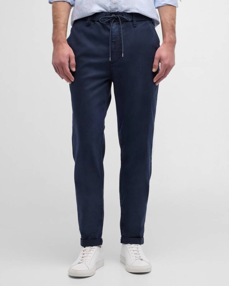 Joe's Jeans Laird Drawstring Straight-Leg Pants Men's M Night Sky Side Pockets