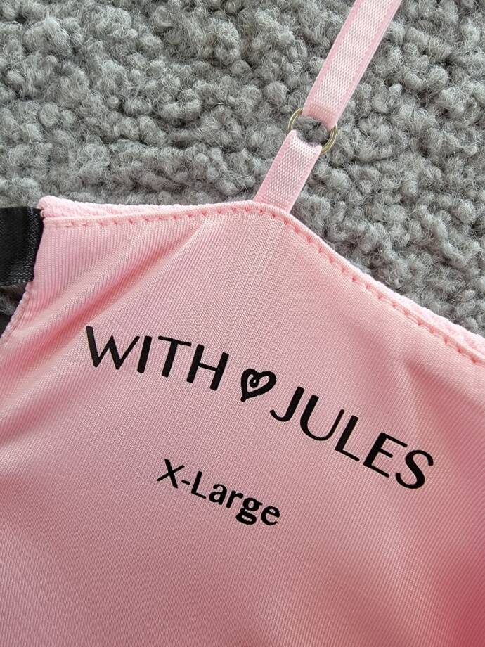 With Jules Sleeveless Bow-Back Ponté-Knit Dress Big Girl XL Pastel Pink Side Zip