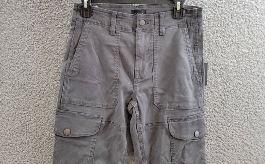 Joe's Jeans Atlas Utility Cargo Pants Men's 29 Asphalt Solid Mid Rise Zip/Button