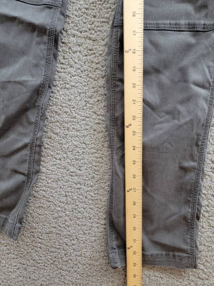 Joe's Jeans Atlas Utility Cargo Pants Men's 29 Asphalt Solid Mid Rise Zip/Button