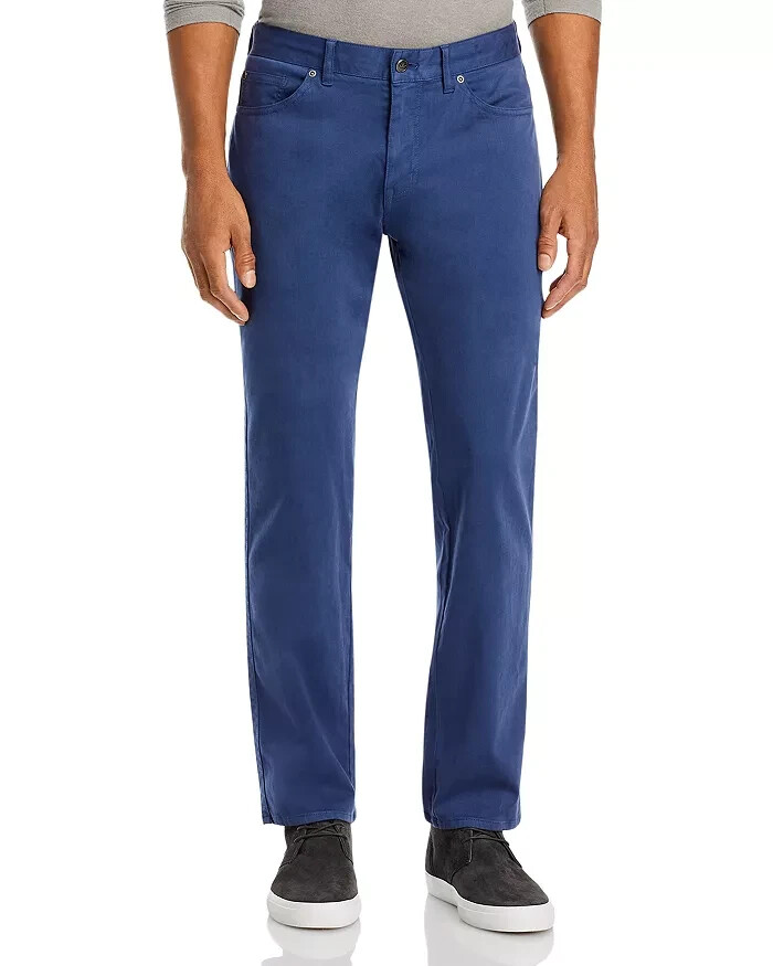 Peter Millar Crown Ultimate Sateen Classic Fit Pants Men's 38 Navy Zip/Button
