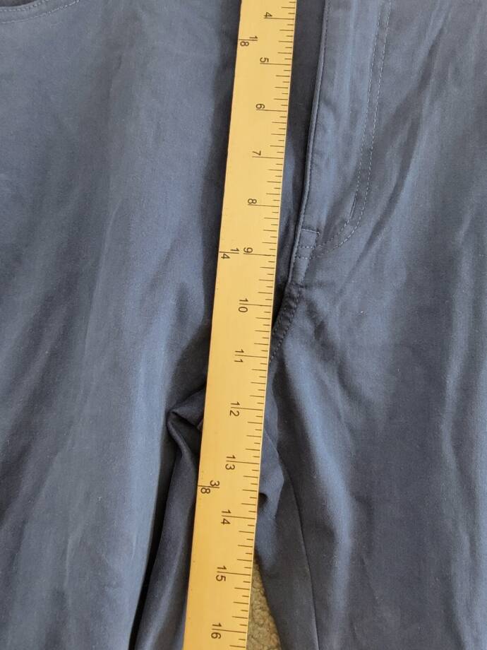 Peter Millar Crown Ultimate Sateen Classic Fit Pants Men's 38 Navy Zip/Button