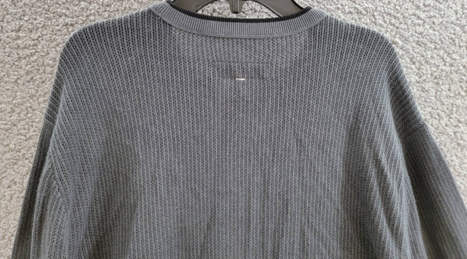 Rag & Bone Harvey Crew Sweater Men's Large Shark Blue Long Sleeve Pullover