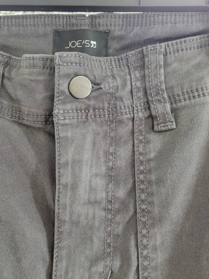 Joe's Jeans Atlas Utility Cargo Pants Men's 32 Asphalt Solid Mid Rise Zip/Button