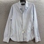 The Men's Store at Bloomingdale's Slim Fit Stretch Shirt Men's L Sky Blue Multi