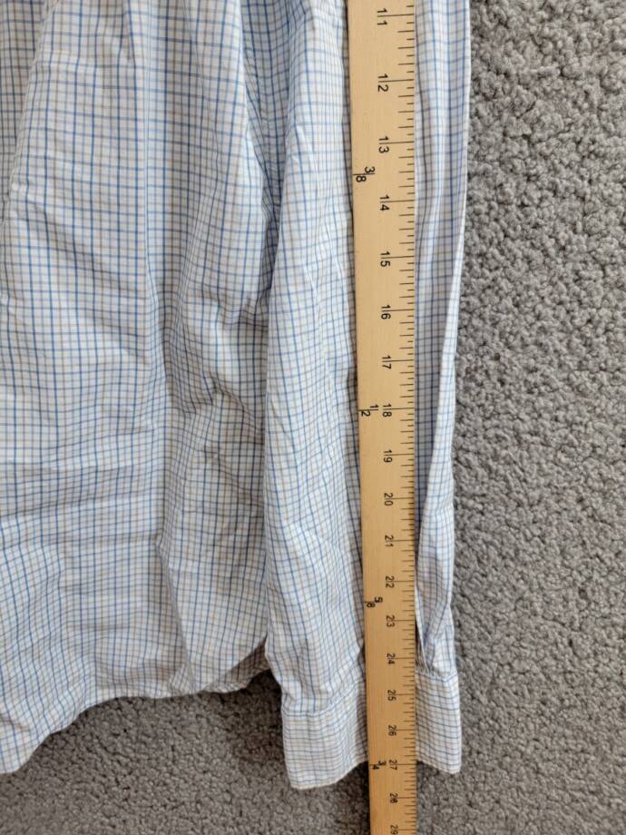 The Men's Store at Bloomingdale's Slim Fit Stretch Shirt Men's L Sky Blue Multi