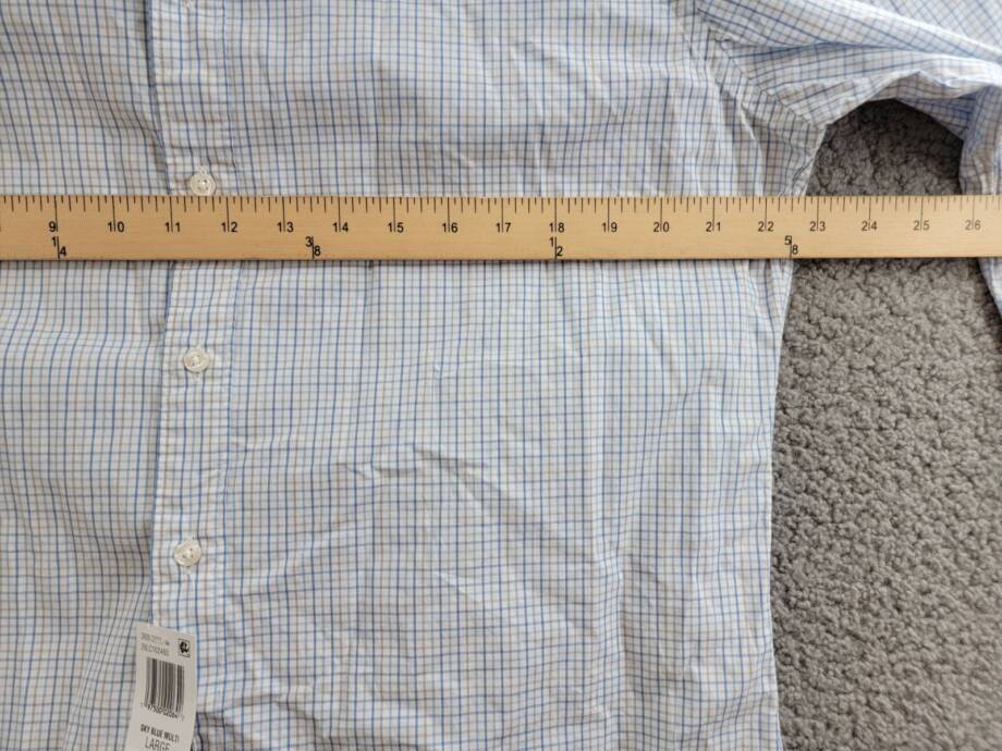 The Men's Store at Bloomingdale's Slim Fit Stretch Shirt Men's L Sky Blue Multi