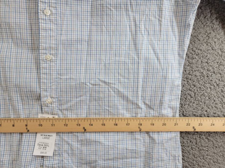 The Men's Store at Bloomingdale's Slim Fit Stretch Shirt Men's L Sky Blue Multi