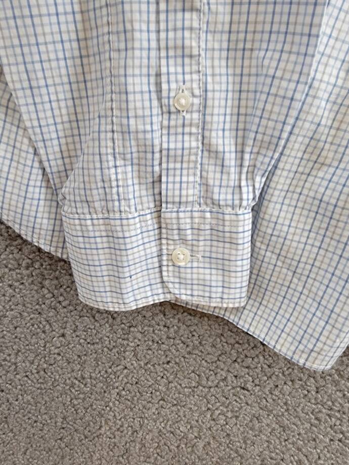 The Men's Store at Bloomingdale's Slim Fit Stretch Shirt Men's L Sky Blue Multi