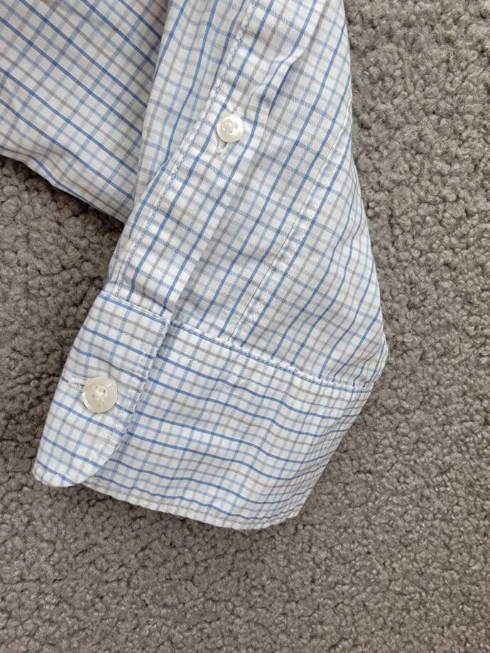 The Men's Store at Bloomingdale's Slim Fit Stretch Shirt Men's L Sky Blue Multi
