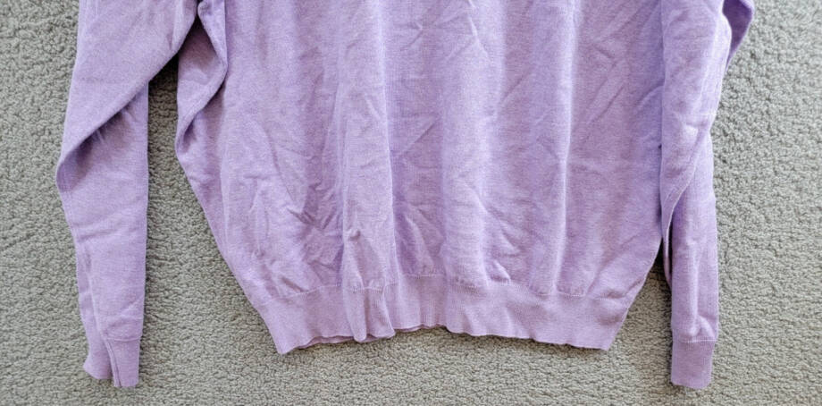 Peter Millar Crown Whitaker Quarter-Zip Sweater Men's XXL Wild Lilac Silk Blend