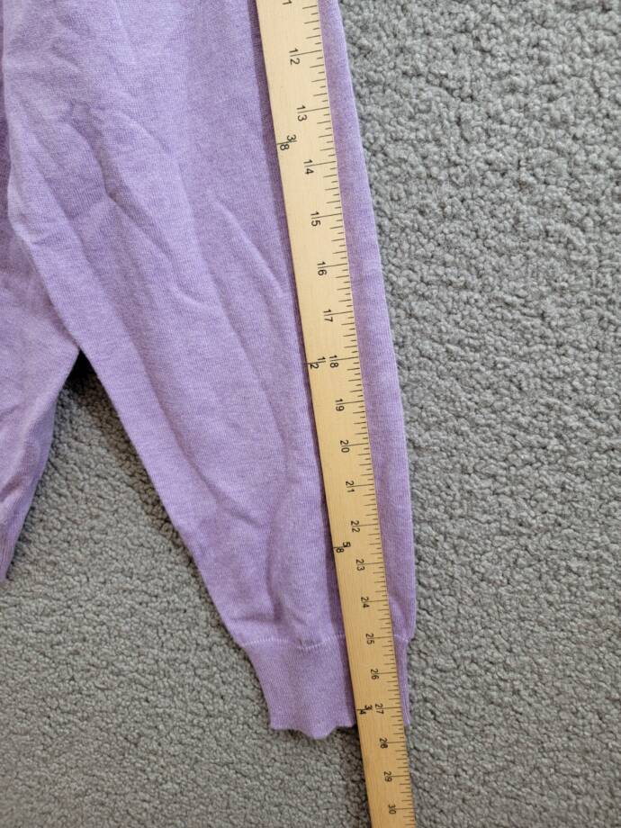 Peter Millar Crown Whitaker Quarter-Zip Sweater Men's XXL Wild Lilac Silk Blend