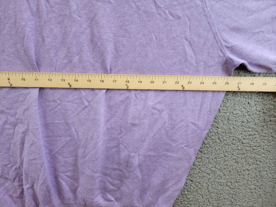 Peter Millar Crown Whitaker Quarter-Zip Sweater Men's XXL Wild Lilac Silk Blend