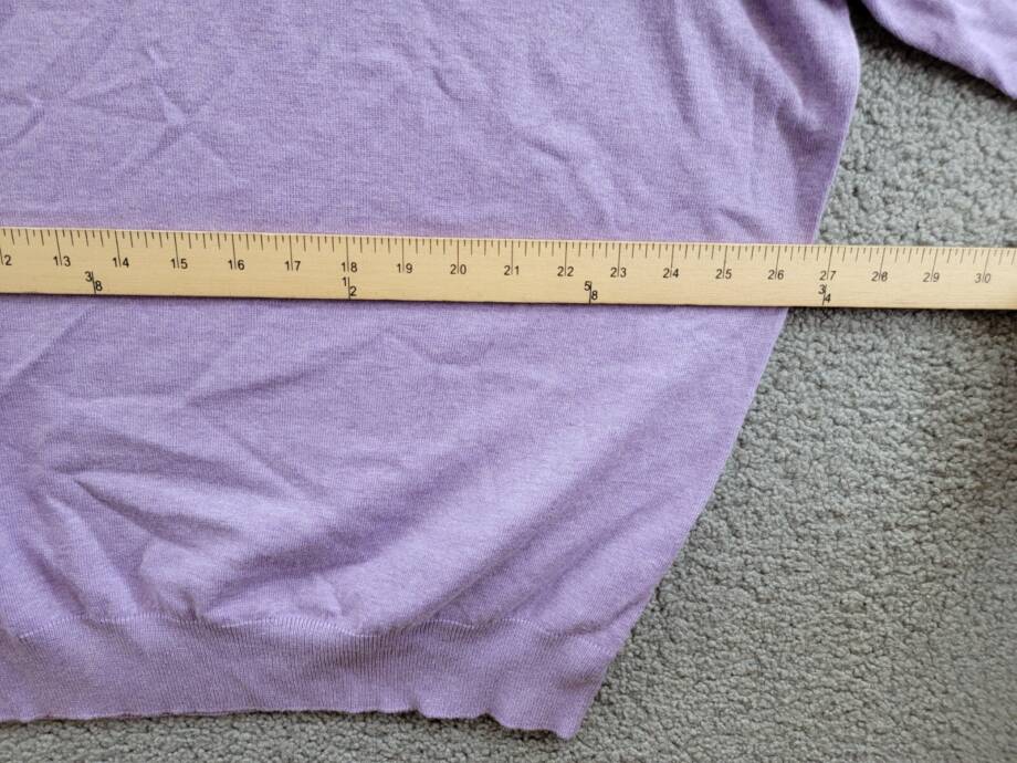 Peter Millar Crown Whitaker Quarter-Zip Sweater Men's XXL Wild Lilac Silk Blend