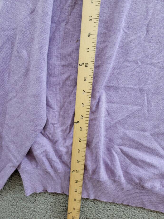 Peter Millar Crown Whitaker Quarter-Zip Sweater Men's XXL Wild Lilac Silk Blend