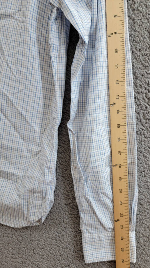 The Men's Store at Bloomingdale's Slim Fit Stretch Shirt Men's S Sky Blue Multi