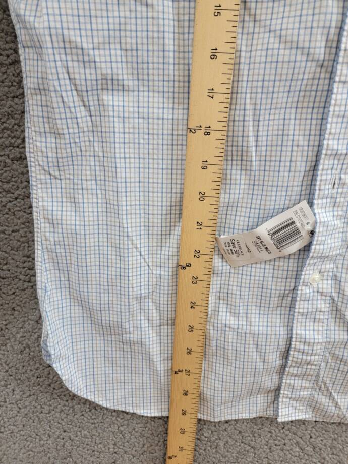 The Men's Store at Bloomingdale's Slim Fit Stretch Shirt Men's S Sky Blue Multi