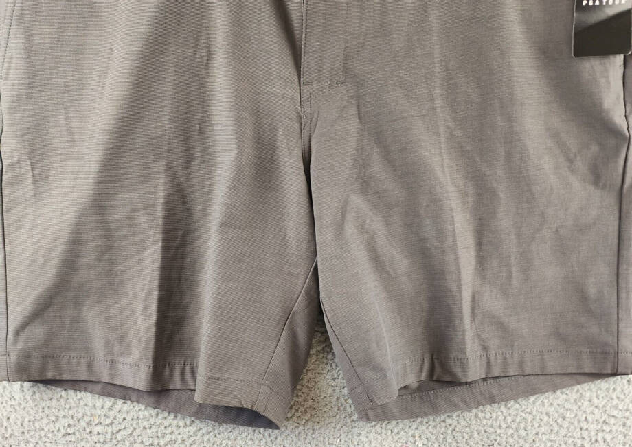 PGA TOUR Flat Front Horizontal Textured Golf Short Men's 42 Dark Grey Heather